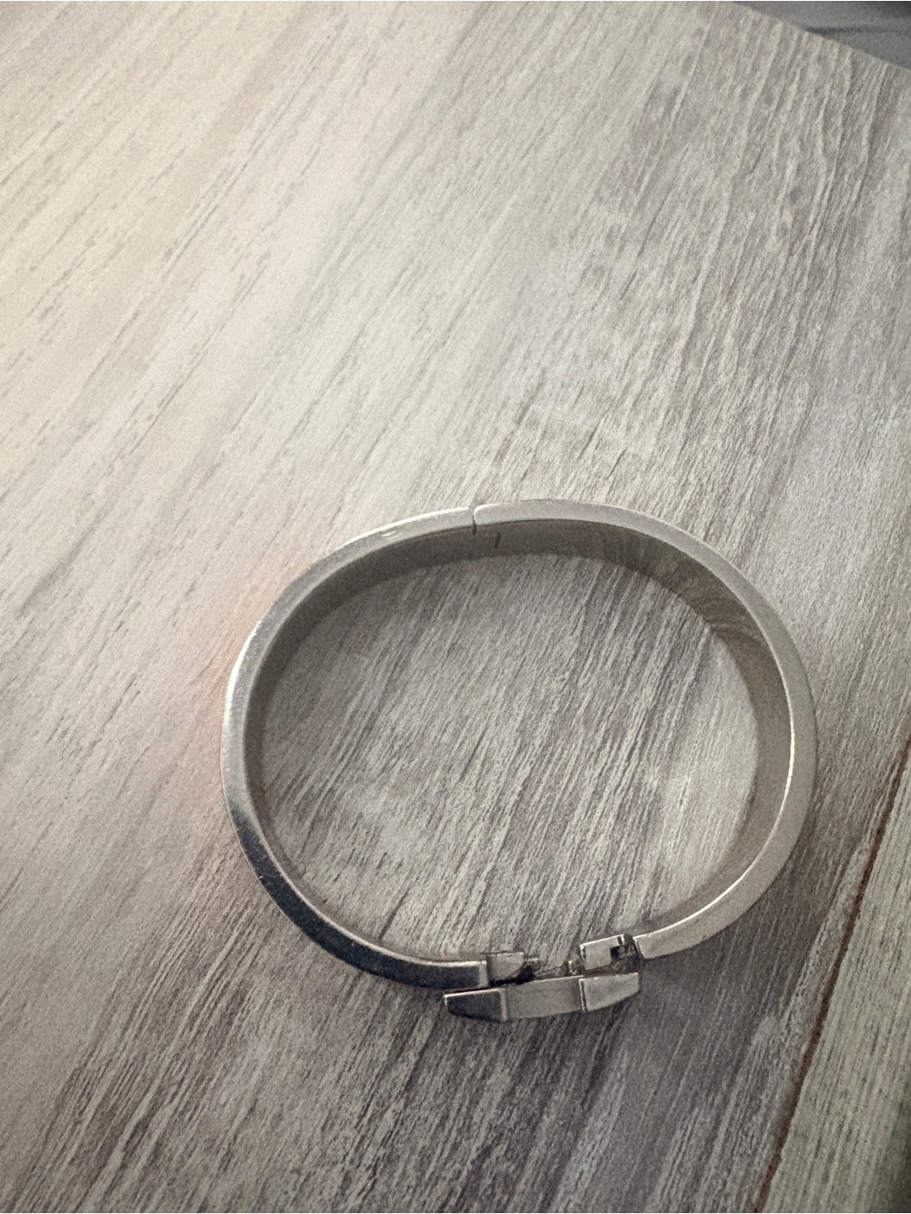 Hermes Silver Tone H Clic Clac Bracelet with Orange Enamel - Picture 4 of 4